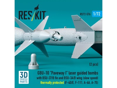 GBU-10 Paveway I laser guided bombs with BSU-37/B fin and BSU-3A/B wing (slow speed) thermally protected (2 pcs) (F-4D/E, F-111,