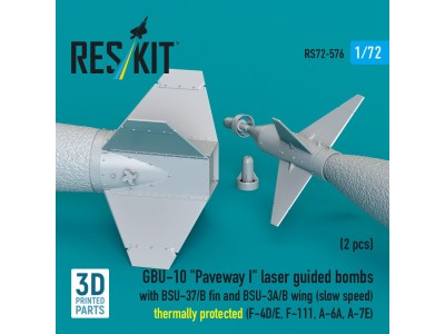 GBU-10 Paveway I laser guided bombs with BSU-37/B fin and BSU-3A/B wing (slow speed) thermally protected (2 pcs) (F-4D/E, F-111,