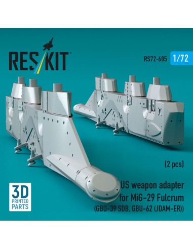 US weapon adapter for MiG-29 Fulcrum (2 pcs) (GBU-39 SDB, GBU-62 (JDAM-ER)) (3D Printed) 