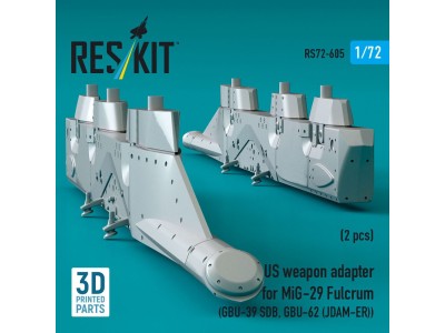 US weapon adapter for MiG-29 Fulcrum (2 pcs) (GBU-39 SDB, GBU-62 (JDAM-ER)) (3D Printed) 