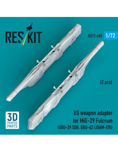 US weapon adapter for MiG-29 Fulcrum (2 pcs) (GBU-39 SDB, GBU-62 (JDAM-ER)) (3D Printed) 