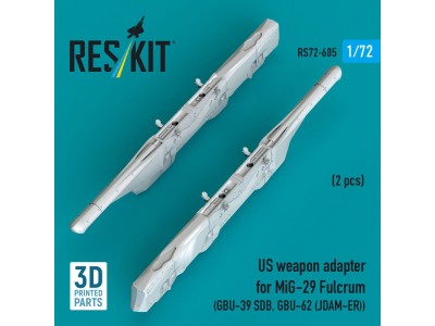 US weapon adapter for MiG-29 Fulcrum (2 pcs) (GBU-39 SDB, GBU-62 (JDAM-ER)) (3D Printed) 