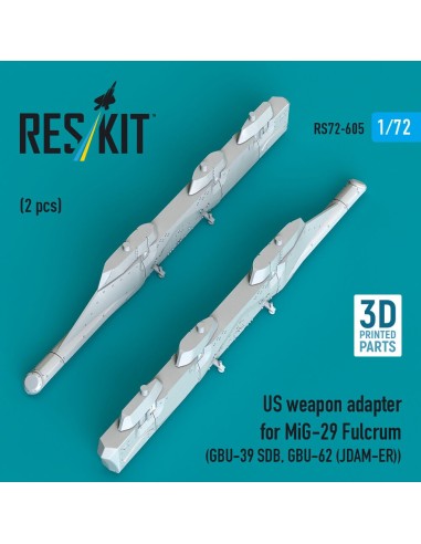 US weapon adapter for MiG-29 Fulcrum (2 pcs) (GBU-39 SDB, GBU-62 (JDAM-ER)) (3D Printed) 