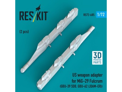 US weapon adapter for MiG-29 Fulcrum (2 pcs) (GBU-39 SDB, GBU-62 (JDAM-ER)) (3D Printed) 