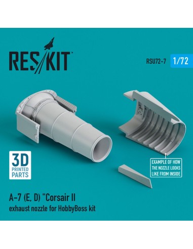 A-7 (E,D) Corsair II exhaust nozzle for HobbyBoss kit (3D Printed) 