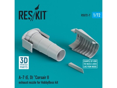 A-7 (E,D) Corsair II exhaust nozzle for HobbyBoss kit (3D Printed) 