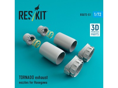 TORNADO exhaust nozzles for Hasegawa kit (3D Printed) 