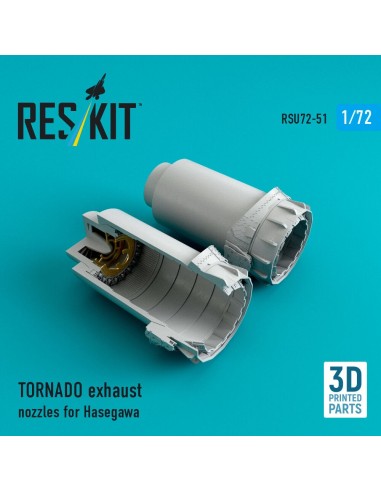 TORNADO exhaust nozzles for Hasegawa kit (3D Printed) 