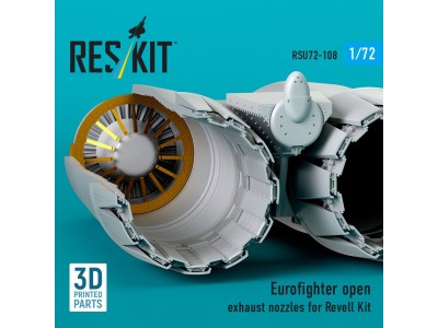 Eurofighter open exhaust nozzles for Revell kit (3D Printed) 