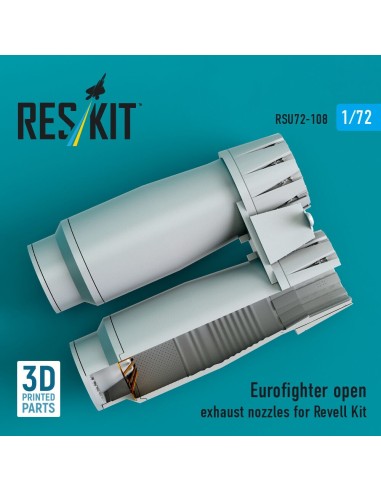 Eurofighter open exhaust nozzles for Revell kit (3D Printed) 