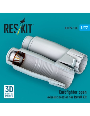 Eurofighter open exhaust nozzles for Revell kit (3D Printed) 