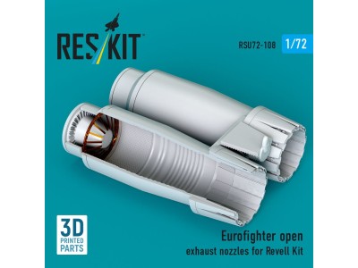 Eurofighter open exhaust nozzles for Revell kit (3D Printed) 