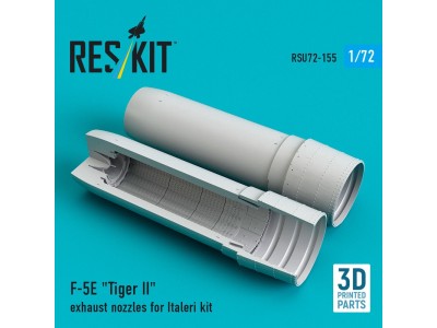 F-5E Tiger II exhaust nozzles for Italeri kit (3D Printed) 