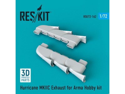 Hurricane MKIIC exhaust for Arma Hobby kit 