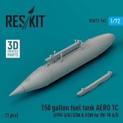 150 gallon fuel tank AERO 1C (FPU-3/A) USN & USM for OV-10 A/D (1 pcs) (3D Printed) 