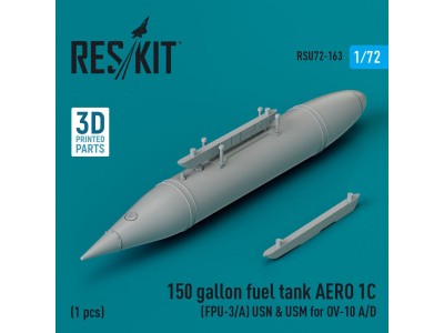 150 gallon fuel tank AERO 1C (FPU-3/A) USN & USM for OV-10 A/D (1 pcs) (3D Printed) 