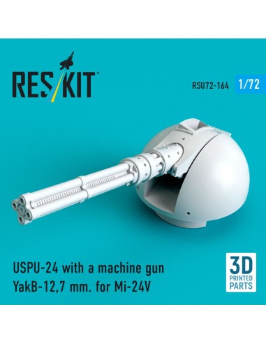 USPU-24 with a machine gun YakB-12,7 mm for Mi-24V (3D Printed) 