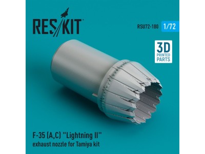 F-35 (A,C) Lightning II exhaust nozzle for Tamiya kit (3D Printed) 