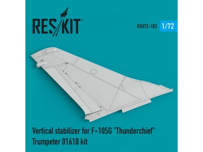 Vertical stabilizer for F-105G Thunderchief Trumpeter 01618 kit 