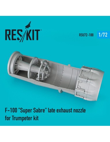 F-100 Super Sabre late exhaust nozzle for Trumpeter kit 