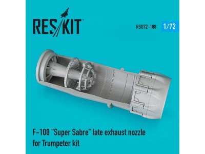 F-100 Super Sabre late exhaust nozzle for Trumpeter kit 