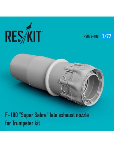 F-100 Super Sabre late exhaust nozzle for Trumpeter kit 