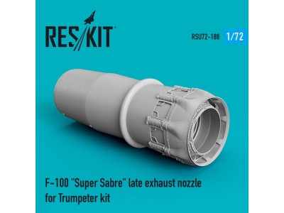 F-100 Super Sabre late exhaust nozzle for Trumpeter kit 