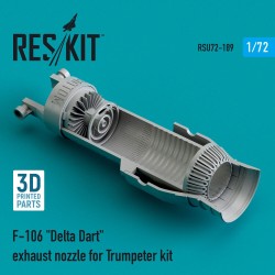 F-106 Delta Dart exhaust nozzle for Trumpeter kit (3D Printed)  2