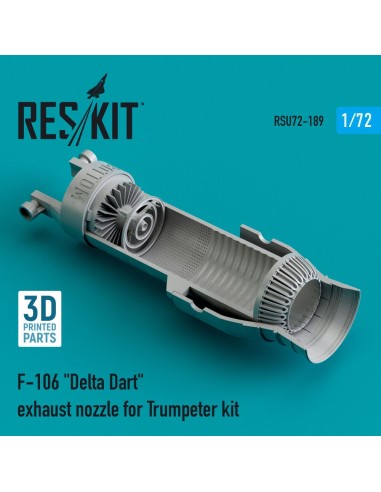 F-106 Delta Dart exhaust nozzle for Trumpeter kit (3D Printed) 