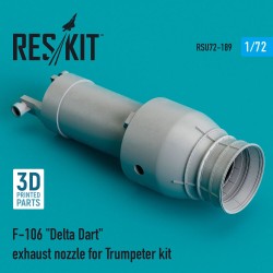 F-106 Delta Dart exhaust nozzle for Trumpeter kit (3D Printed) 