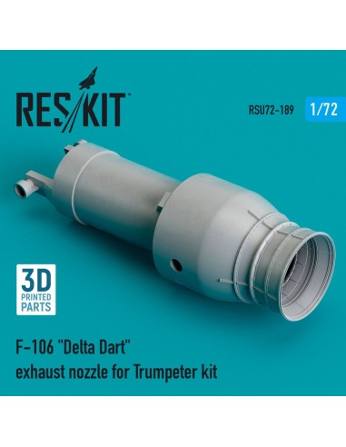 F-106 Delta Dart exhaust nozzle for Trumpeter kit (3D Printed) 