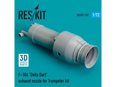 F-106 Delta Dart exhaust nozzle for Trumpeter kit (3D Printed) 