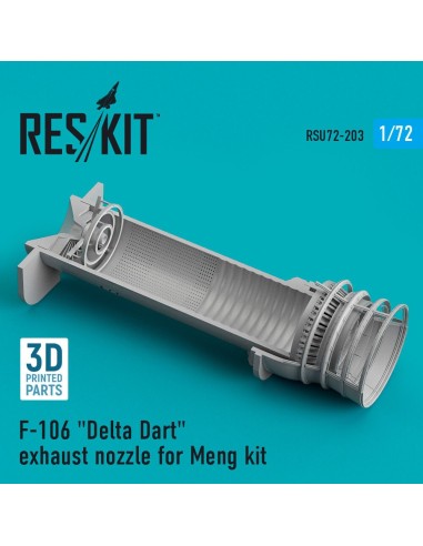 F-106 Delta Dart exhaust nozzle for Meng kit (3D Printed) 