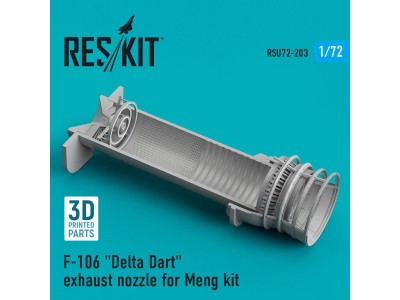F-106 Delta Dart exhaust nozzle for Meng kit (3D Printed) 