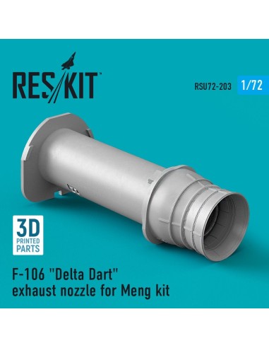 F-106 Delta Dart exhaust nozzle for Meng kit (3D Printed) 