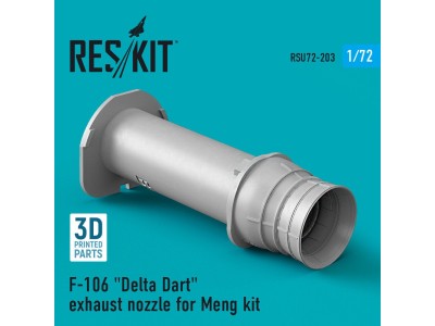 F-106 Delta Dart exhaust nozzle for Meng kit (3D Printed) 
