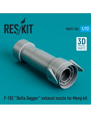F-102 Delta Dagger exhaust nozzle for Meng kit (3D Printed) 