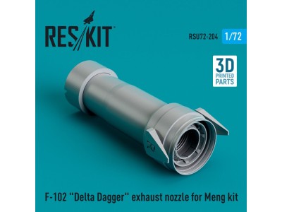 F-102 Delta Dagger exhaust nozzle for Meng kit (3D Printed) 