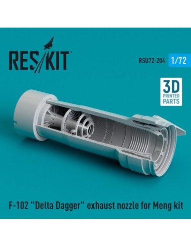 F-102 Delta Dagger exhaust nozzle for Meng kit (3D Printed) 