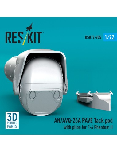 AN/AVQ-26A PAVE Tack pod with pylon for F-4 Phantom II (3D Printed) 