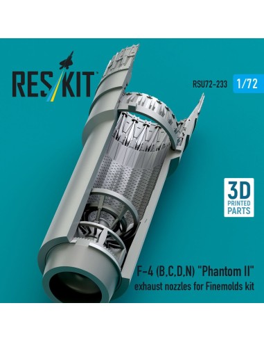 F-4 (B, C, D, N) Phantom II exhaust nozzles for Finemolds kit (3D Printed) 