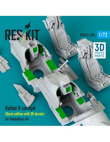 Rafale B cockpit (Basic edition with 3D decals) for HobbyBoss kit (3D Printed) 