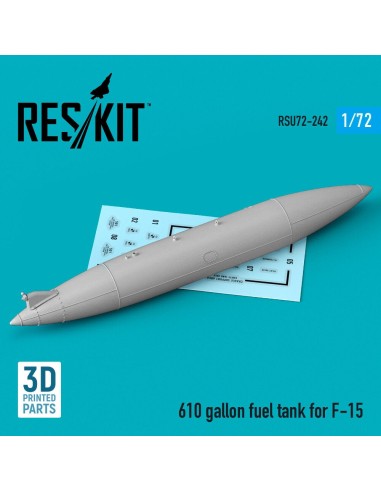 610 gallon fuel tank for F-15 (1 pcs) (3D Printed) 