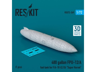 480 gallon FPU-12/A fuel tank for F/A-18 (E,F,G) Super Hornet (1 pcs) (3D Printed) 