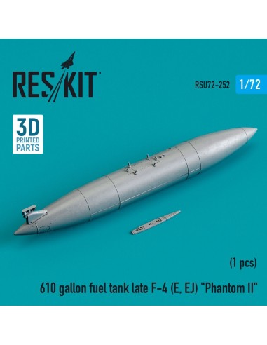 610 gallon fuel tank late F-4 (E, EJ) Phantom II (3D Printed) 