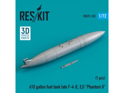 610 gallon fuel tank late F-4 (E, EJ) Phantom II (3D Printed) 