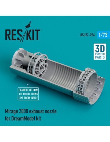 Mirage 2000 exhaust nozzle for DreamModel kit (3D Printed) 