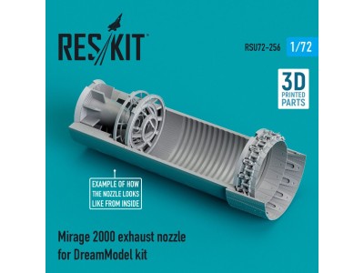 Mirage 2000 exhaust nozzle for DreamModel kit (3D Printed) 