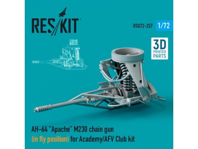 AH-64 Apache M230 chain gun (in fly position) for Academy / AFV Club kit (3D Printed) 