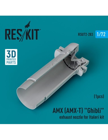 AMX (AMX-T) Ghibli exhaust nozzle for Italeri kit (3D Printed) 
